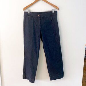 Eileen Fisher Cropped Chambray Pants, Size Small